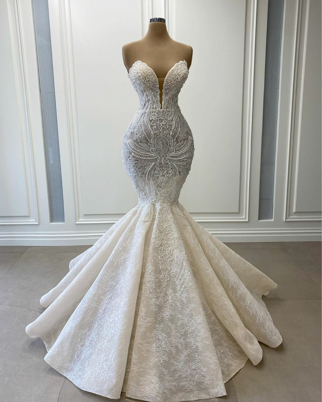 Royal Fabric Mermaid Wedding dress