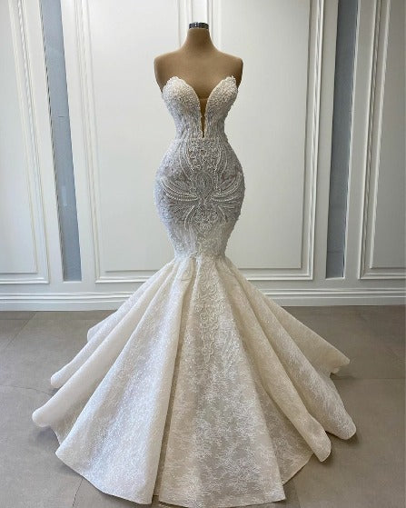 Royal Fabric Mermaid Wedding dress