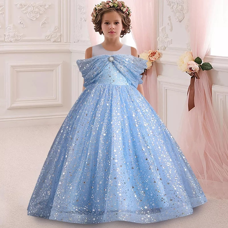 Girls angel flower  dresses