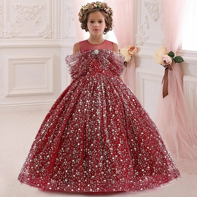 Girls angel flower  dresses