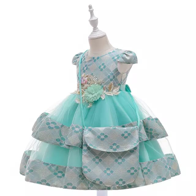 girls costume dress with layered skirt