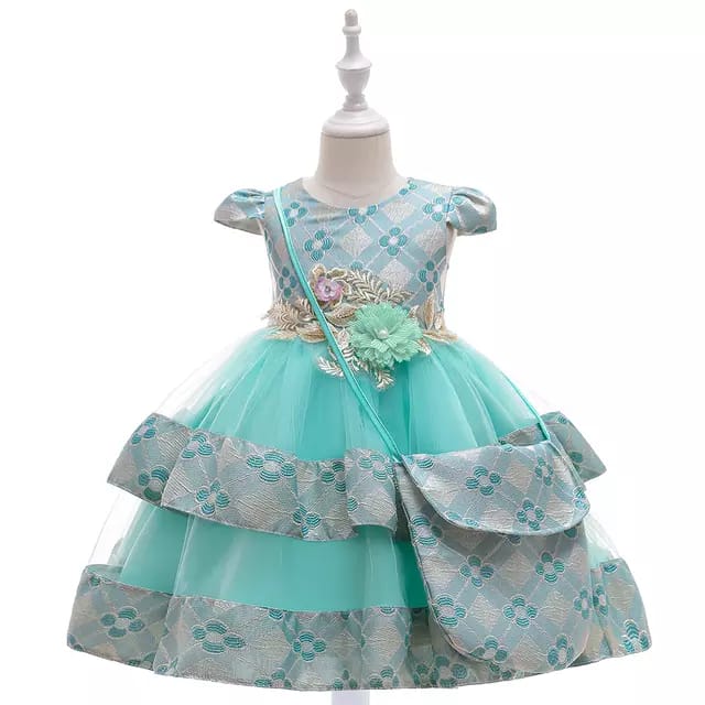 girls costume dress with layered skirt