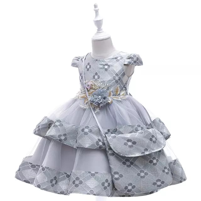 girls costume dress with layered skirt