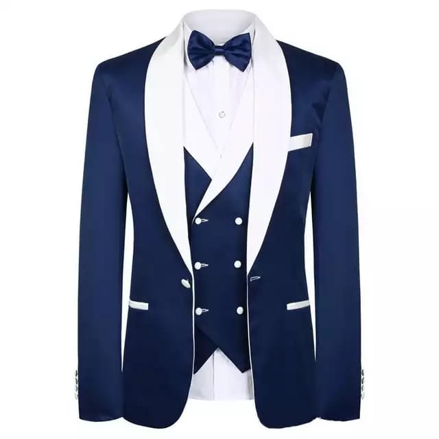 Men wear  three pieces custom made suit