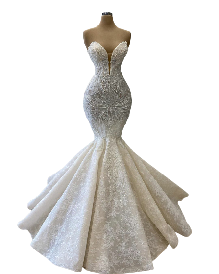 Royal Fabric Mermaid Wedding dress